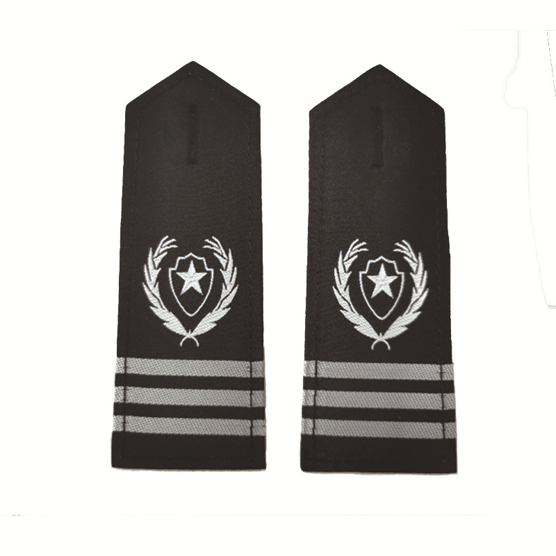 新款保安服春秋套装硬肩牌保安治安服装配件 保安衬衣肩牌