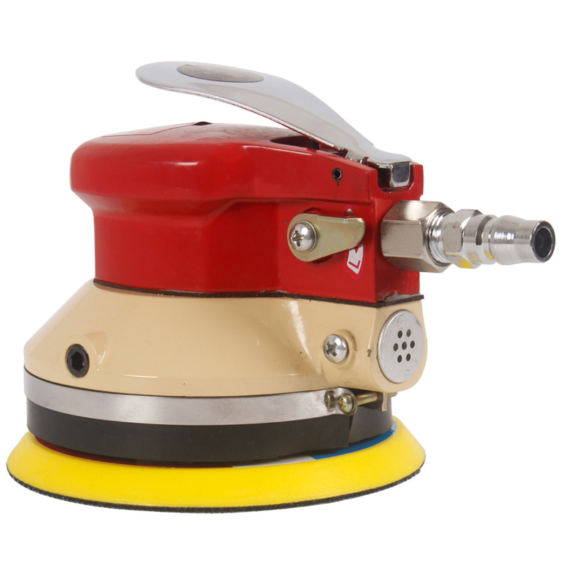 广壹广一重型气动抛光机5寸砂磨机砂纸机 125mm打磨机 磨光机工具