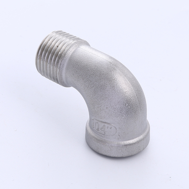 304不锈钢内外丝弯头90度弯头管接头丝扣弯头工业管件弯头