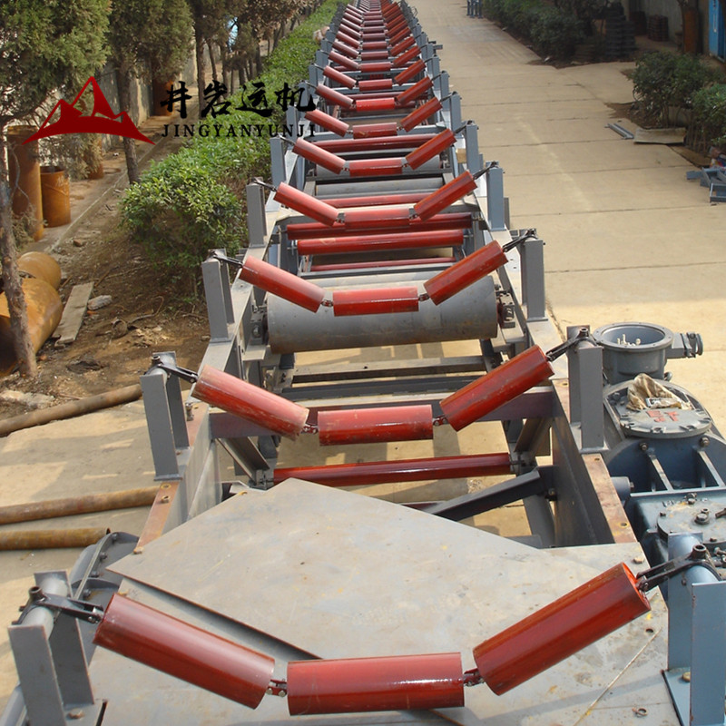 河北井岩厂家煤矿dsj井下皮带输送机配件托辊三联89/108吊托辊