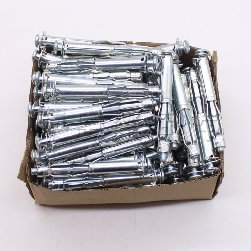 大理石膏板膨胀螺丝墙空心砖专用膨胀螺栓中空壁虎空心砖膨胀螺丝-阿