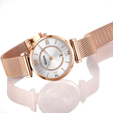 欧利时品牌跨境爆款日本石英表时尚镶钻满天星玫瑰金防水女士手表