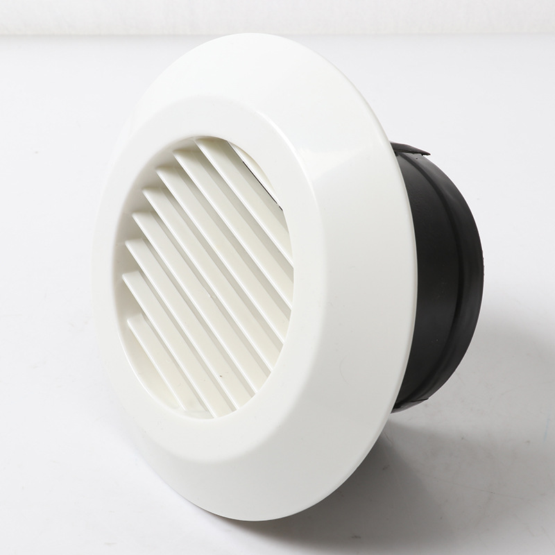 新风系统abs新风口圆形可调节排风口空调通风口abs新风口