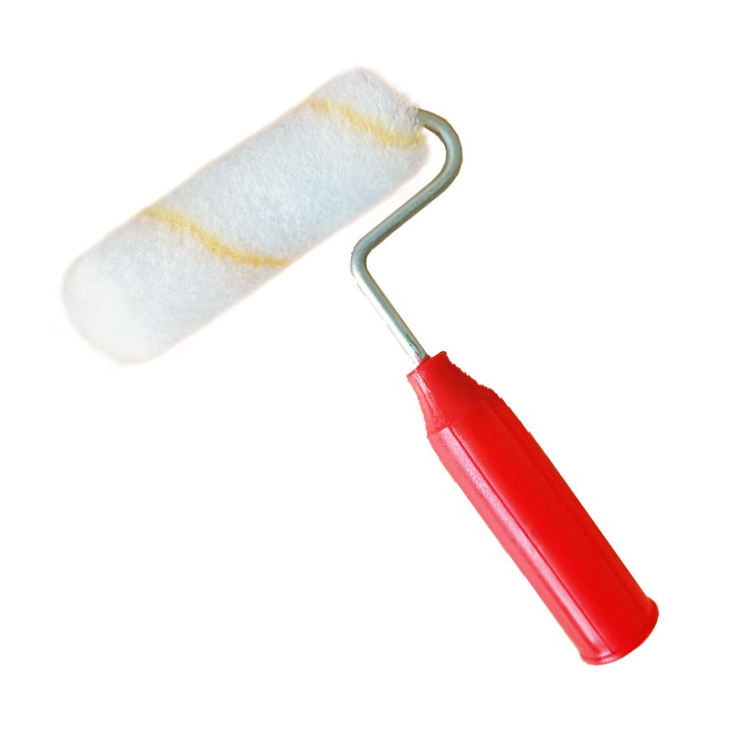 4寸6寸小滚筒刷短柄18cm短把迷你滚芯小型滚子放涂料桶背胶赠品