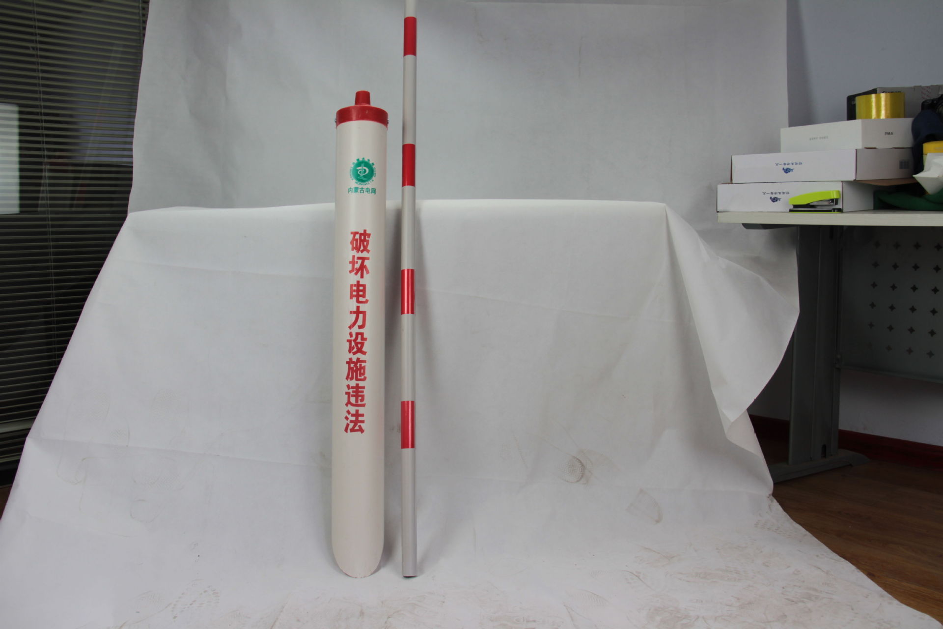 厂家促销 电力电杆塑钢pvc拉线保护套红白黄黑定制反光警示管