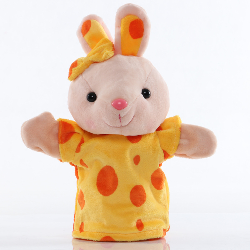 批发毛绒玩具手偶卡通动物手偶公仔娃娃嘴巴能动幼儿园亲子互动道