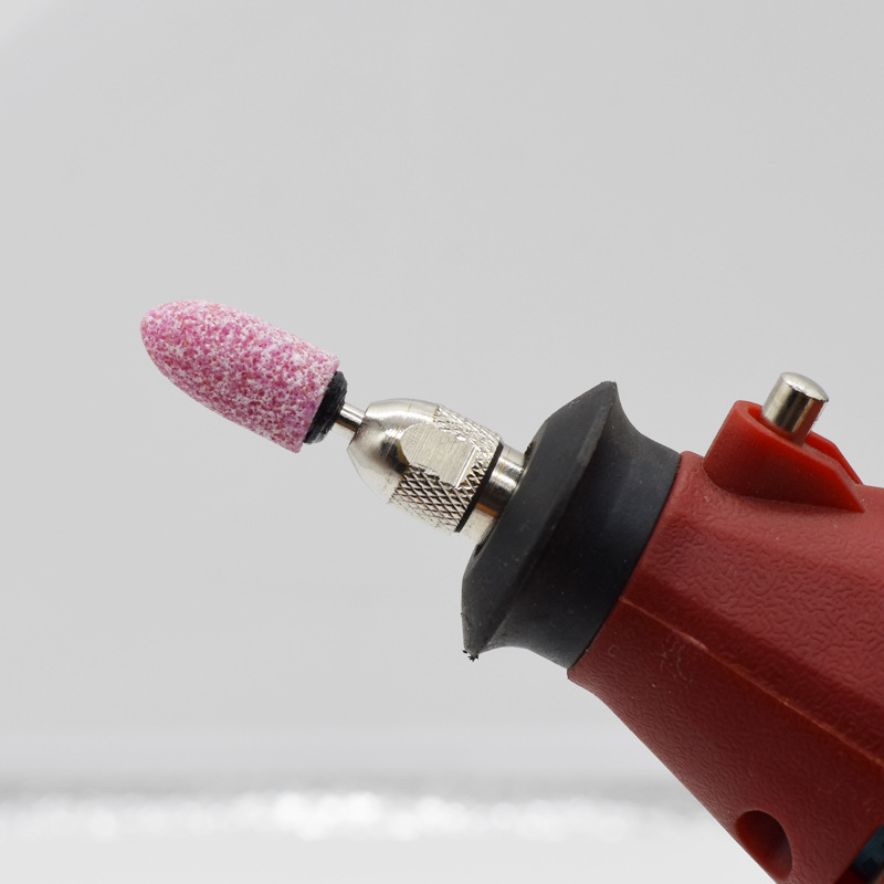 砂轮磨头火石仔3mm柄金属打磨电磨机圆形锥 小型电动气动电钻磨头