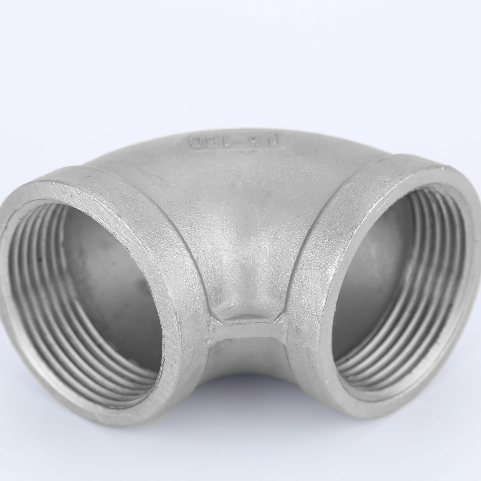 304不锈钢内外丝弯头消防90度直角丝扣螺纹弯头三通水暖接头配件