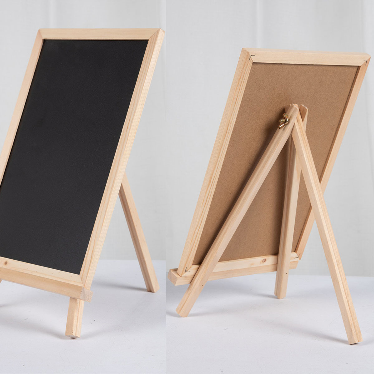 新款儿童小黑板书法字画板商店写字板带支架板木质家居摆件工艺品