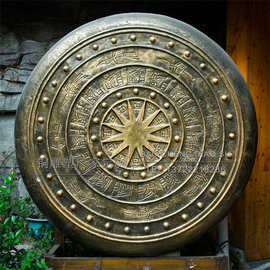 0成交0笔7年复购率:玻璃钢雕塑中国民族鼓战鼓龙鼓大鼓模型公园美陈