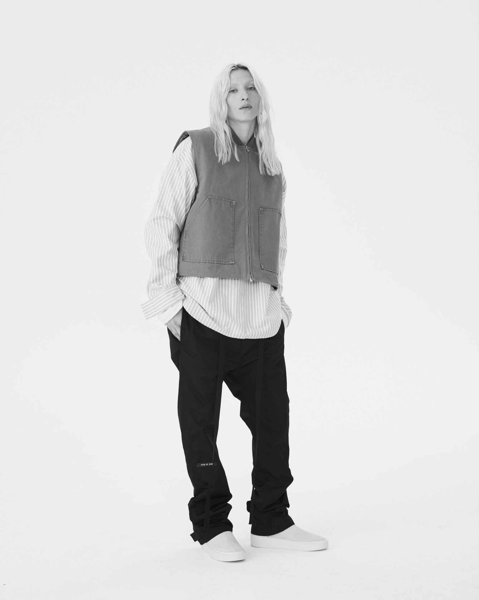 fear of god第六季主线拼接飘带长裤fog魔术贴尼龙工装休闲裤高街