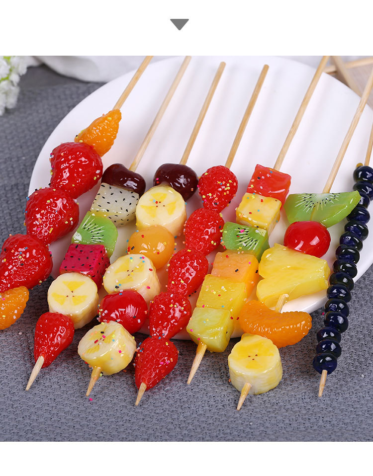 批发冰糖葫芦串模型水果山楂甜食食物道具摆放拍摄展示早教玩具