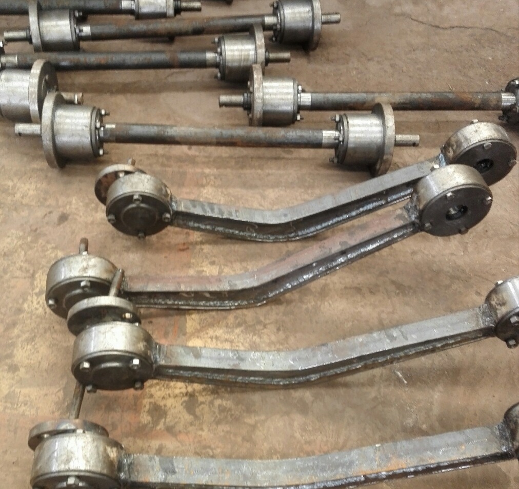 天腾给煤机配件总成 k型往复式给料机托轮摇臂 曲柄连杆轴架吊架