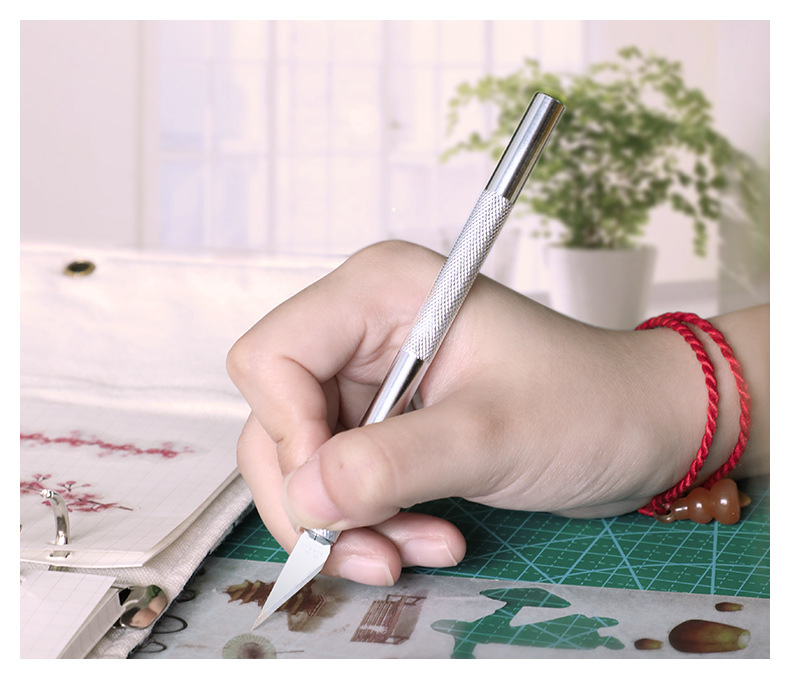 啄木鸟雕刻刀手工剪纸刻刀学生专用套装刻纸橡皮纸雕模型工具笔刀