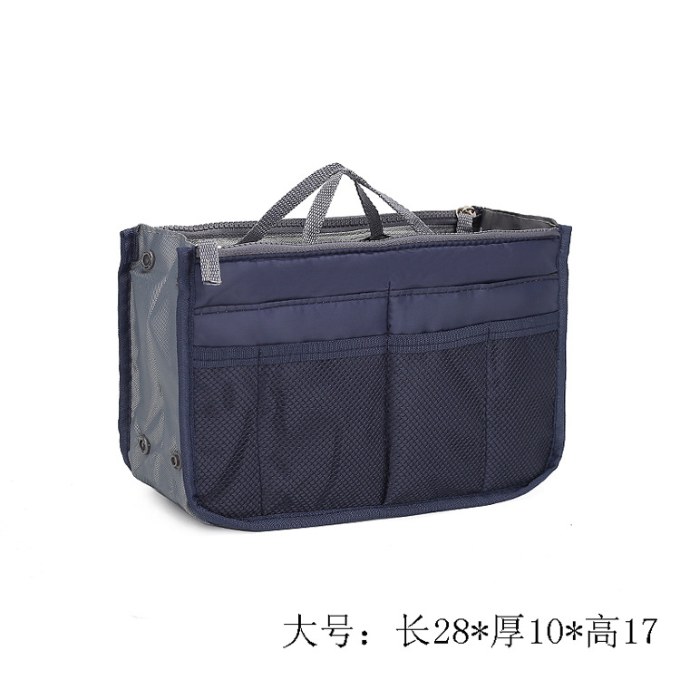 23 New Korean Style Double Zipper Silk Cotton Bag Middle Bag Storage Bag Middle Bag Cosmetic Bag 16 Color Wash Bag Liner Bag