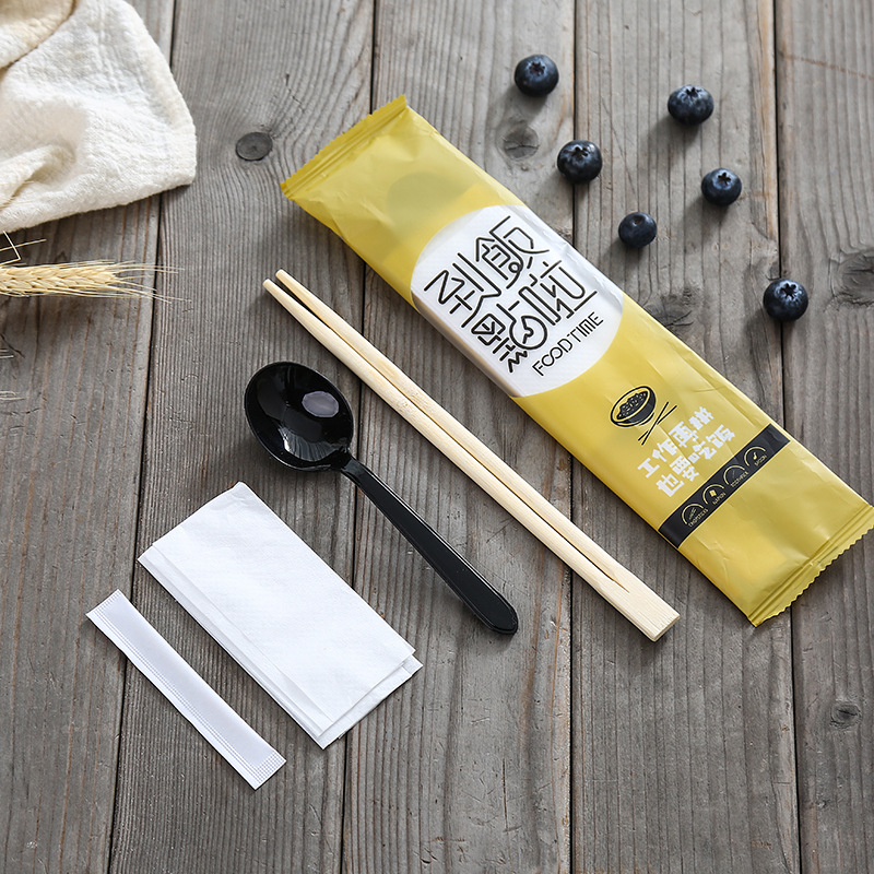 工厂直销一次性餐包 四件套外卖打包叉勺四合一餐具包定制logo