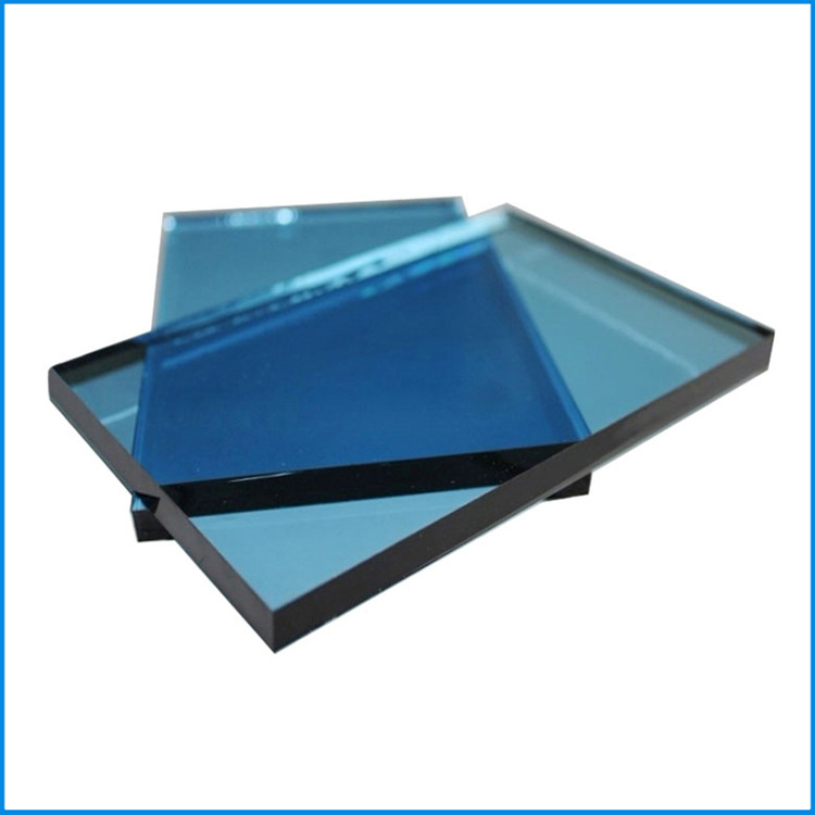 门窗钢化玻璃批发 5mm-19mm福特蓝钢化玻璃 3c认证建筑钢化玻璃