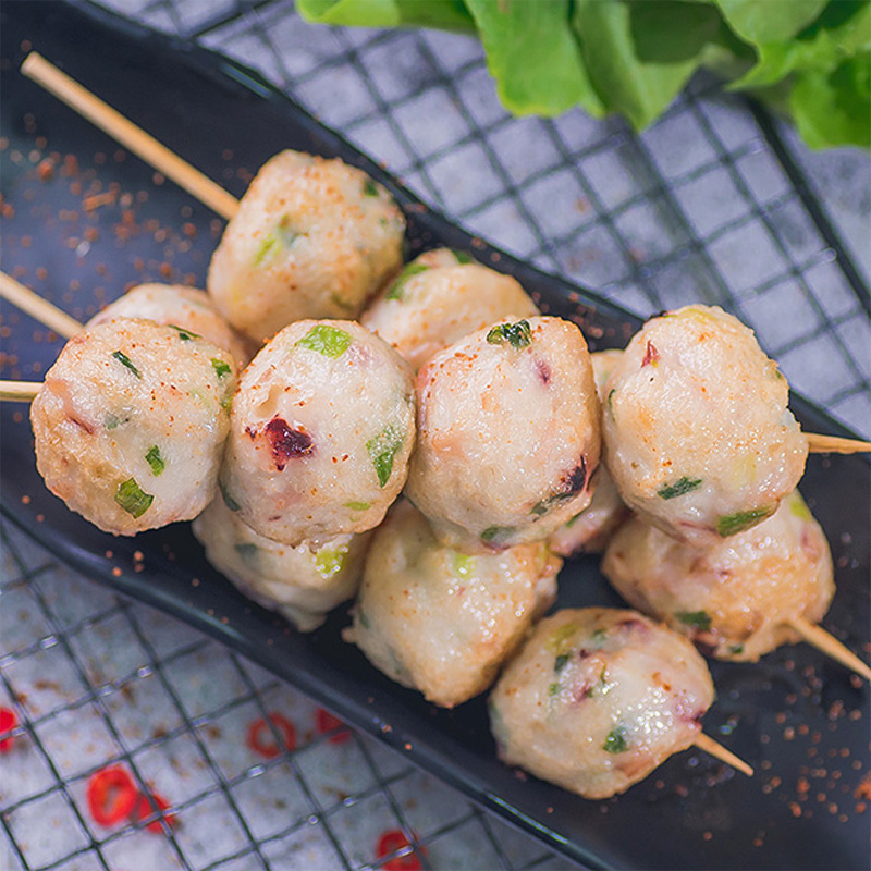 工厂货源博贺渔港章鱼丸 批发火锅丸子 海鲜火锅食材 章鱼丸 冻品