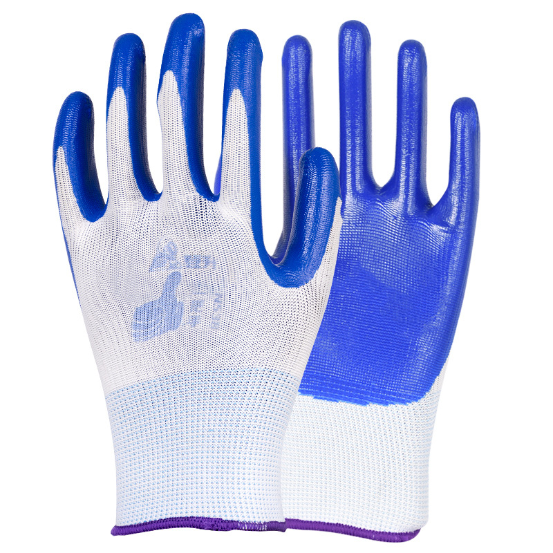 涂带胶皮劳动橡胶手套一把手劳工手套劳保手套工作男工地干活