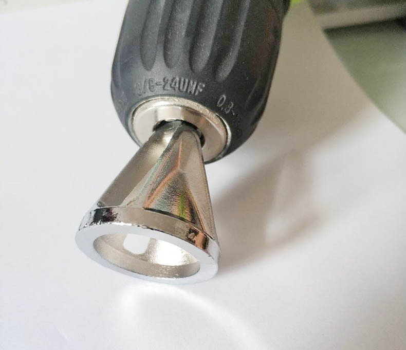 去毛刺外倒角工具 新型倒角器银色六槽三角柄六角柄电钻工具夹头-阿里