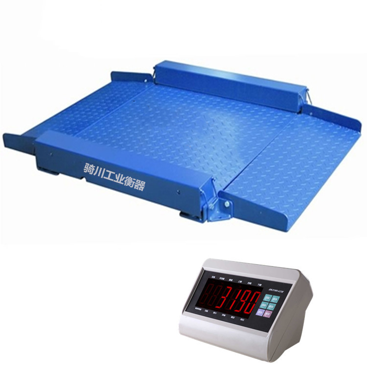 黄石1000kg自带斜坡电子地磅称台带限位护板超低台面电子平台秤