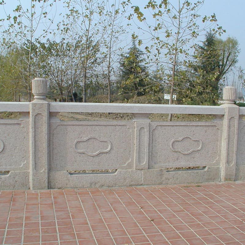 桥栏板异型石材花岗岩桥栏杆 花纹雕刻河道护城河栏石栏杆