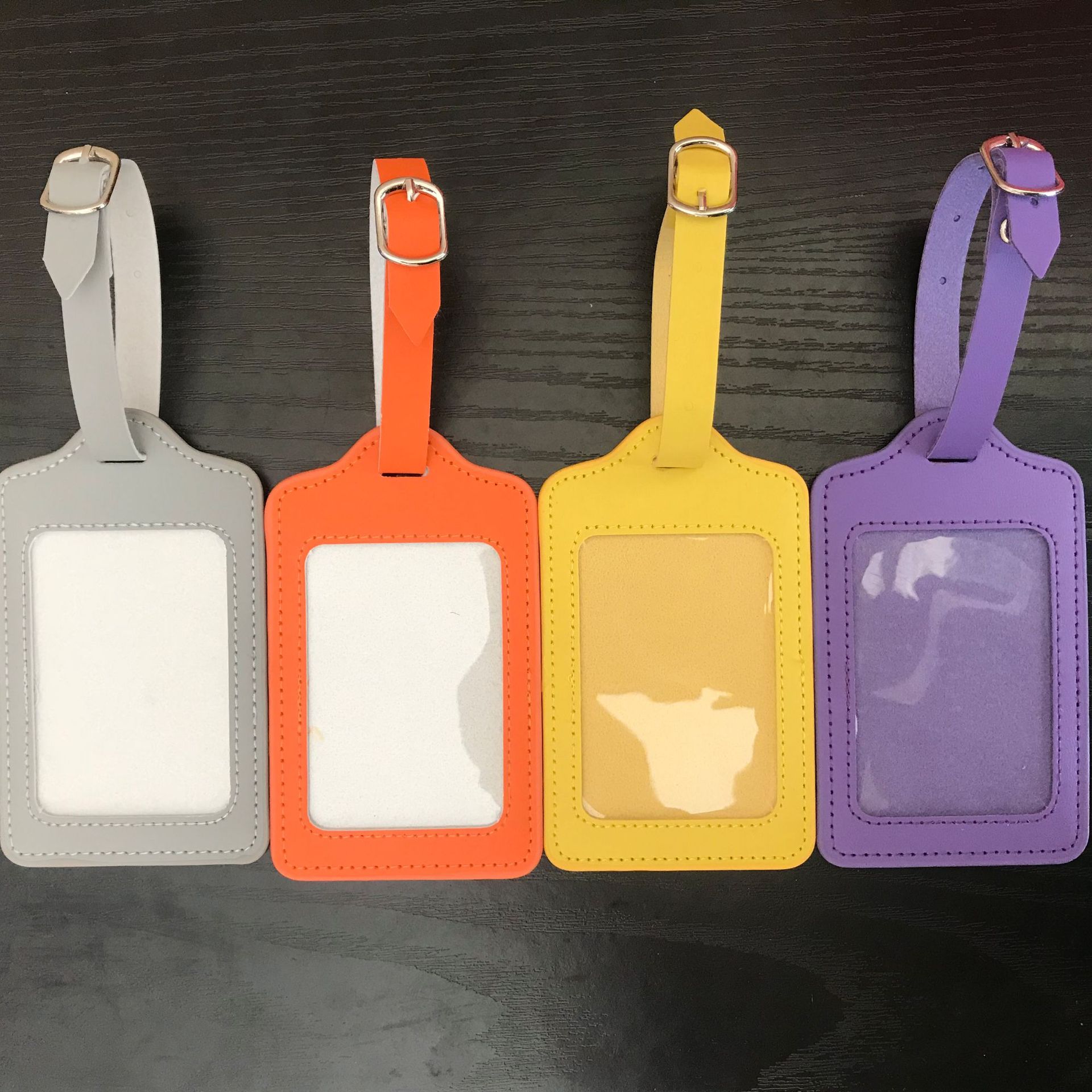 彩色托运箱包行李牌定制吊牌个性时尚仿皮登机标签飞机牌定制logo