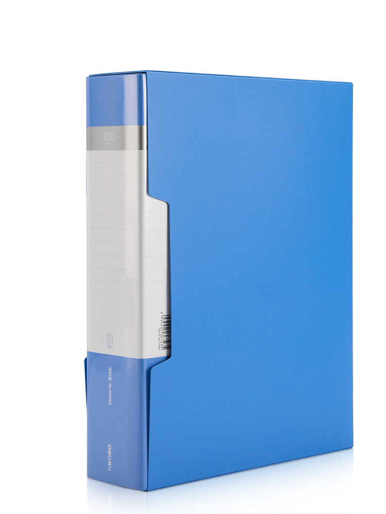 得力5007es资料册100页插页文件夹a4分页透明卷子夹活页办公用品