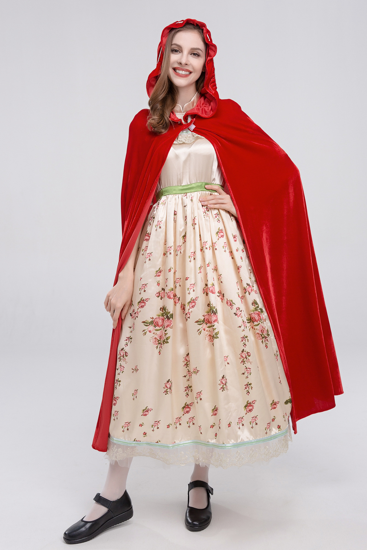 万圣节成人披风小红帽服装cosplay女王角色扮演表演出连衣裙跨境