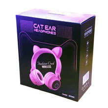 发光猫耳朵蓝牙耳机头戴式BT028C 无线蓝牙手机耳机 跨境电商爆款