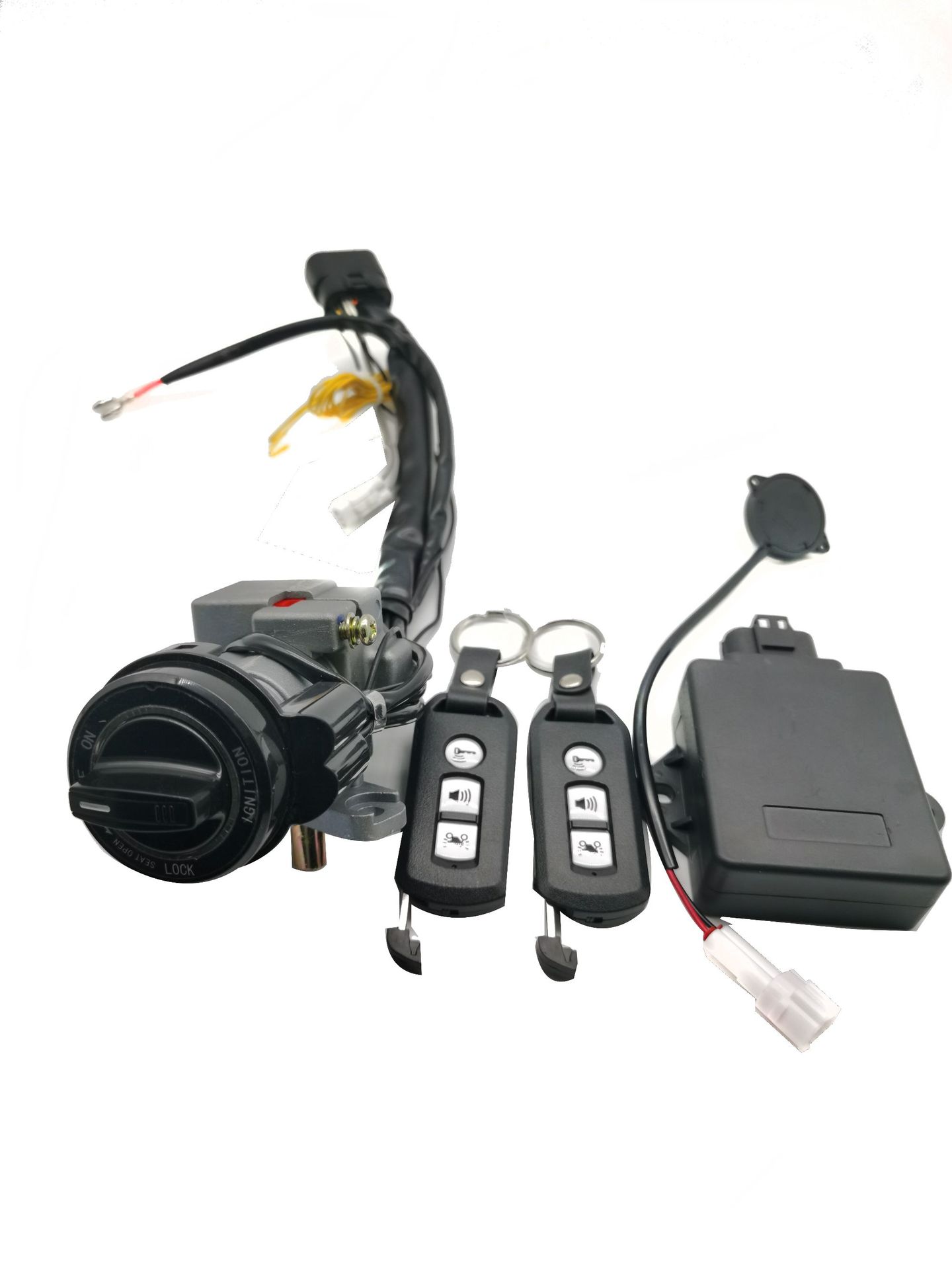 摩托车电控锁雅马哈摩托车改装智能感应无钥匙启动防盗通用电控锁