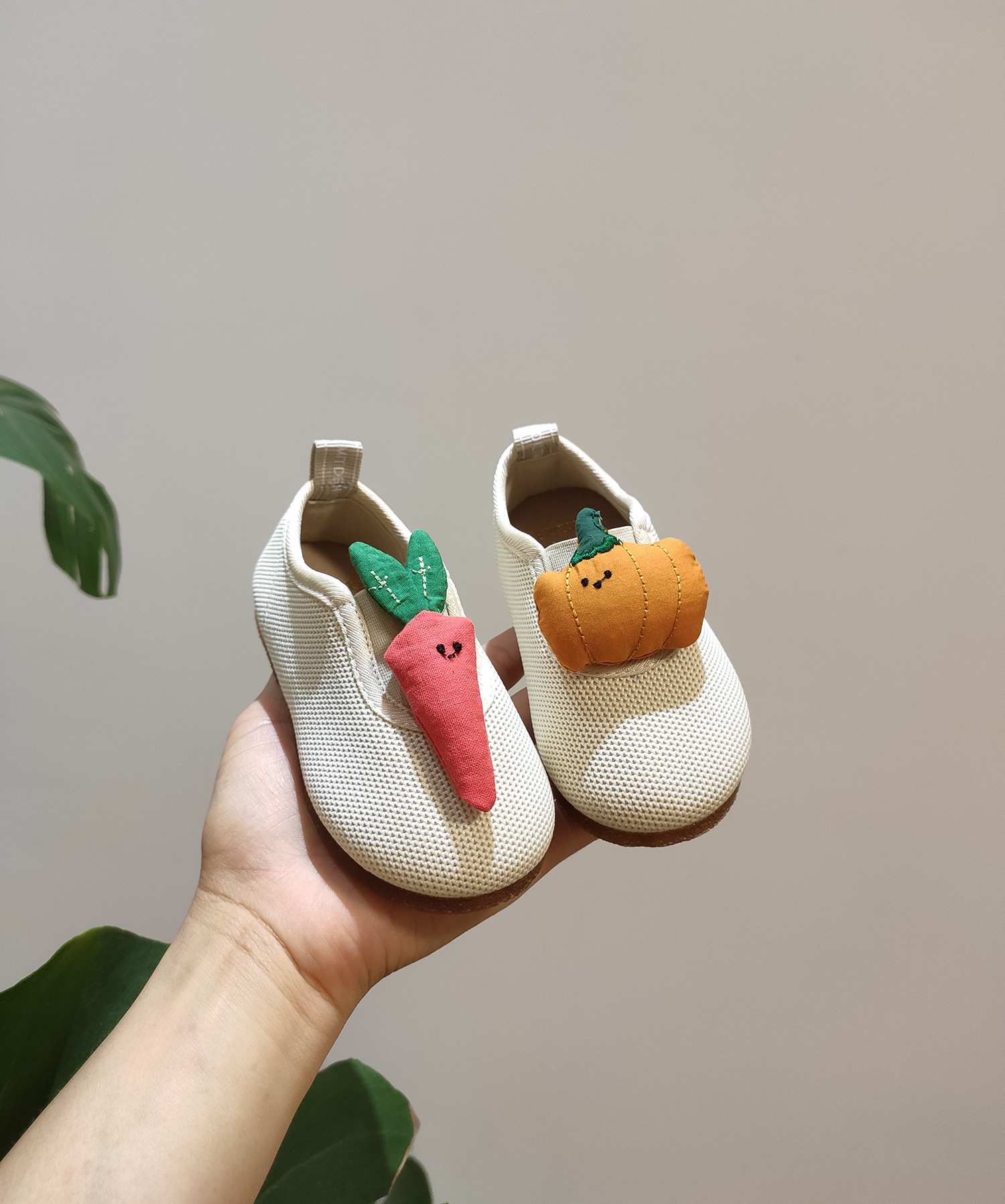 可爱立体南瓜ab版宝宝鞋秋季新款1-3岁小童软底套脚学步鞋休闲鞋