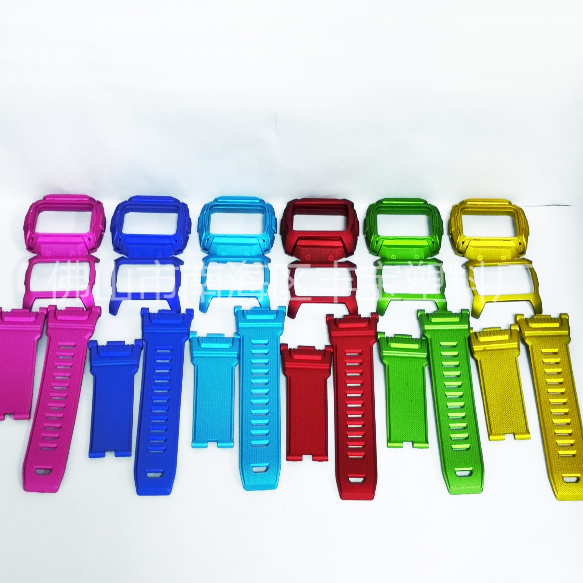 tpu手表表带pc/abs表圈塑料外壳塑胶件橡胶油弹性皮革漆喷涂加工