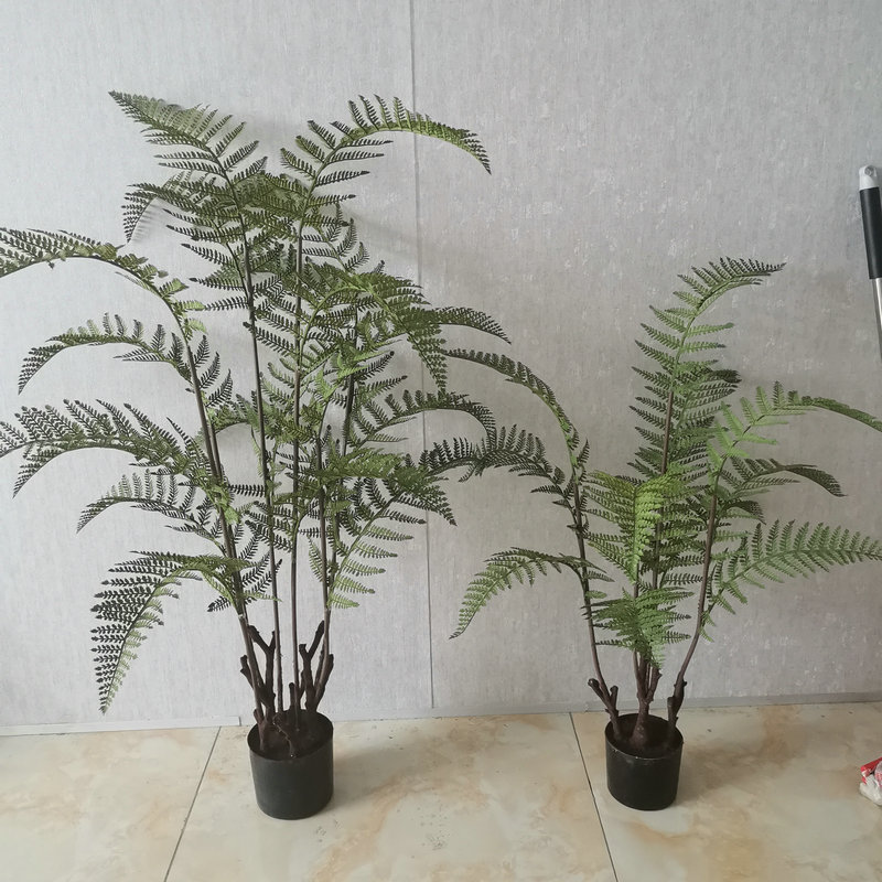 家居客厅办公室绿植盆栽仿真波斯蕨 马尾蕨手感蕨树北欧植物绿植