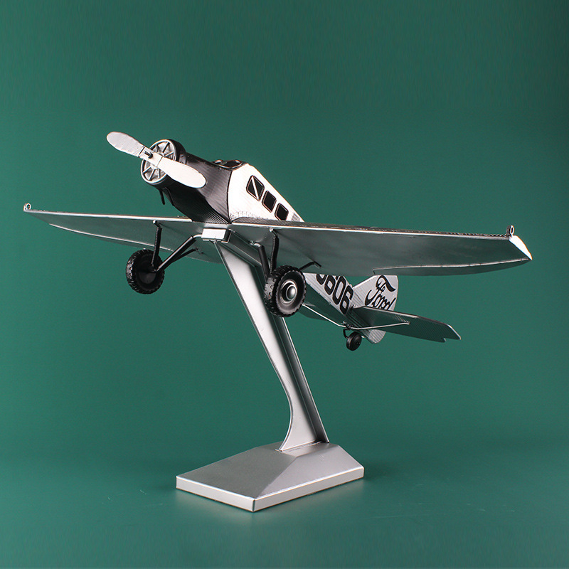 金属仿真战斗飞机模型摆件一战二战航模军事道具展览创意摆件