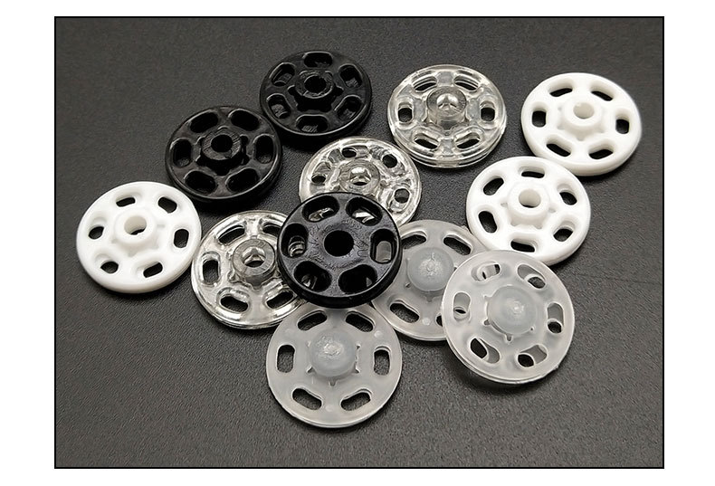 厂家直销白色塑料子母暗扣 防走光手缝按扣 圆形隐形内衣扣批发