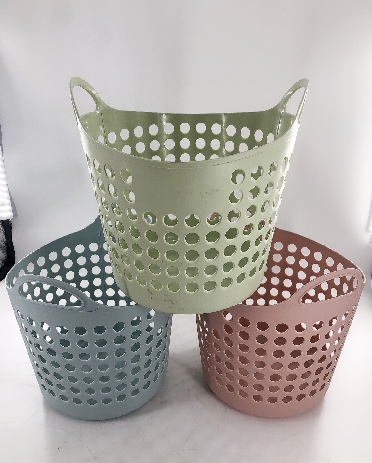 装衣服篓子收脏衣服收纳筐 洗衣篮塑料篮子脏衣篓 家用脏衣篮