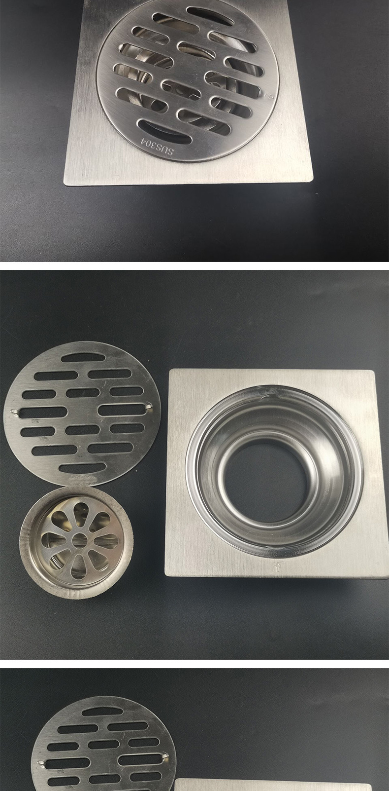厂家定制 不锈钢地漏配件 洗衣机防臭地漏盖子 圆形地漏盖板