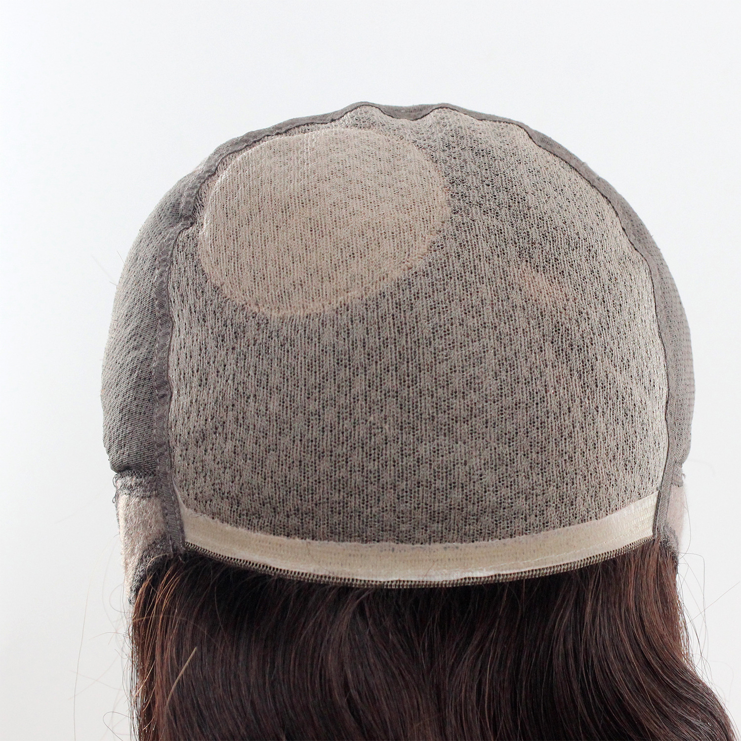 许昌假发厂家批发全手织毛坯假发头套男女通用仿递针旋真发头套