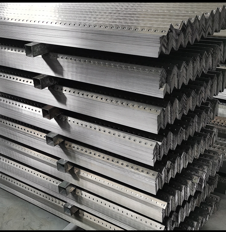 批发可定制多用角铁带孔自由组合置物架货架展示架组装材料角钢