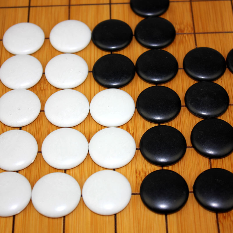 成人塑料密胺树脂围棋罐儿童棋院比赛围棋棋子象棋套装楠竹棋盘