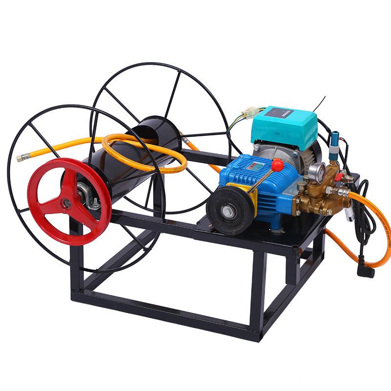 新型直流高压电动喷雾器 自动卷管式打药机 智能遥控打药机