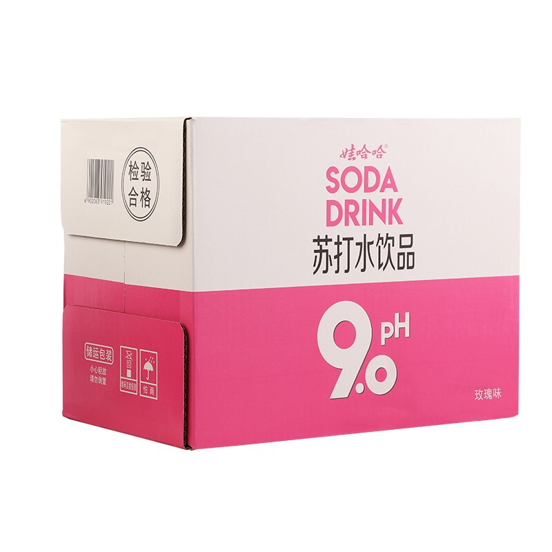 娃哈哈ph9.0苏打水玫瑰味500ml*15
