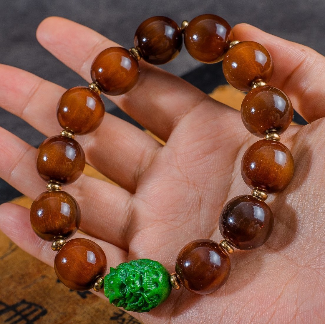 (厂货通)山龟壳手串手链男女同款文玩饰品都市潮款手串一件代发