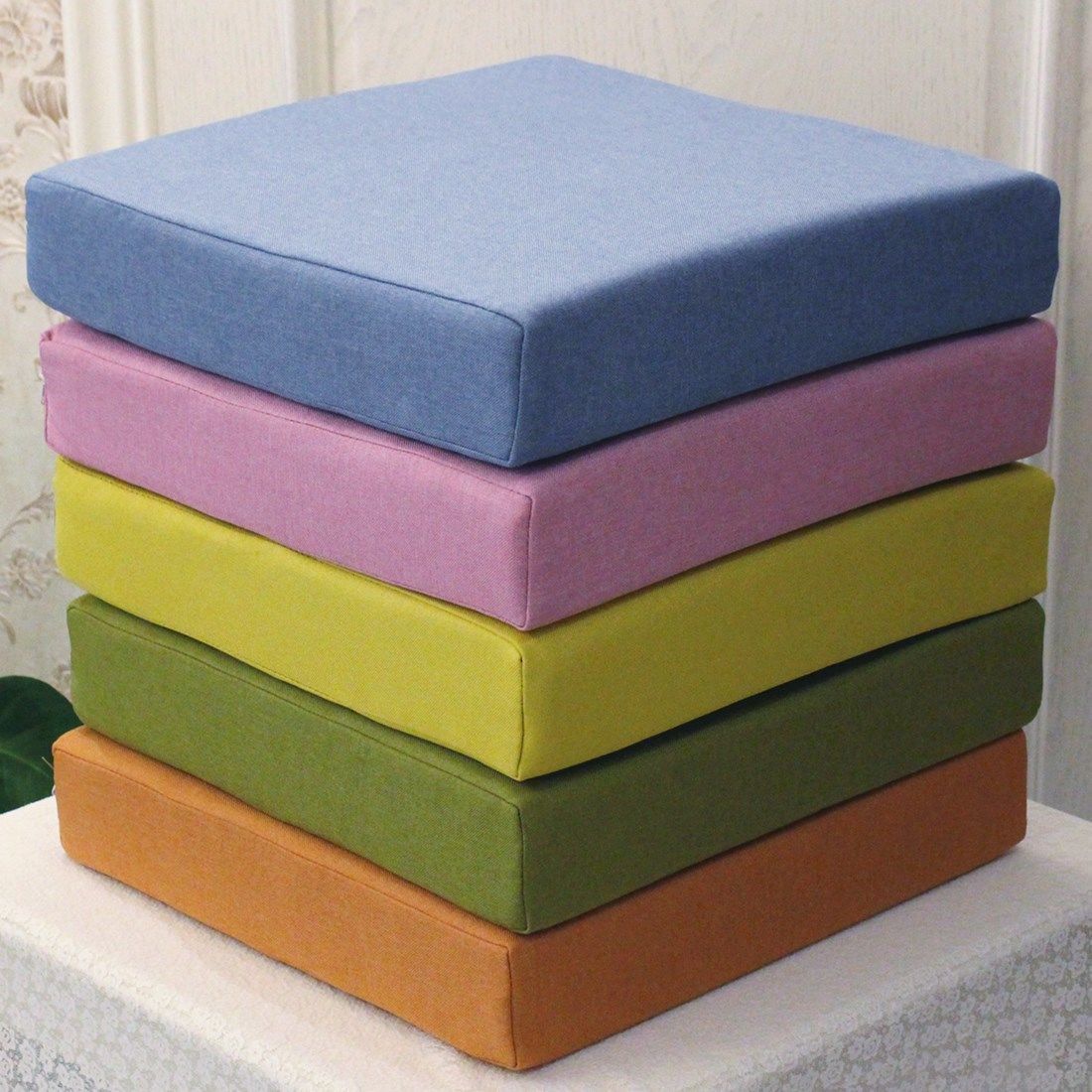 包邮坐垫屁垫屁股坐垫椅子垫加厚海绵沙发垫沙发坐垫亚麻布定制可