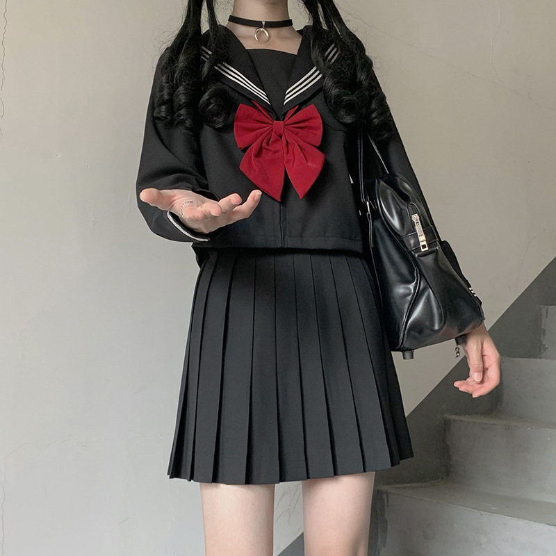 代发jk制服正版三本基础款大码套装学院风不良长裙水手服正统制服