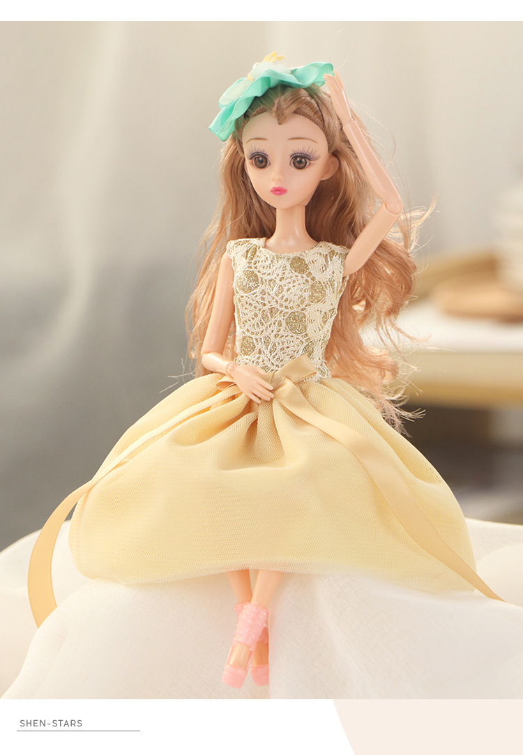 曼妮公主洋娃娃换装玩具儿童31cm娃娃公主过家家女孩玩具娃娃公仔