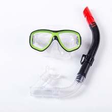成人潜浮套装高清大框潜水镜半干呼吸管环保PVC材质潜水面罩批发