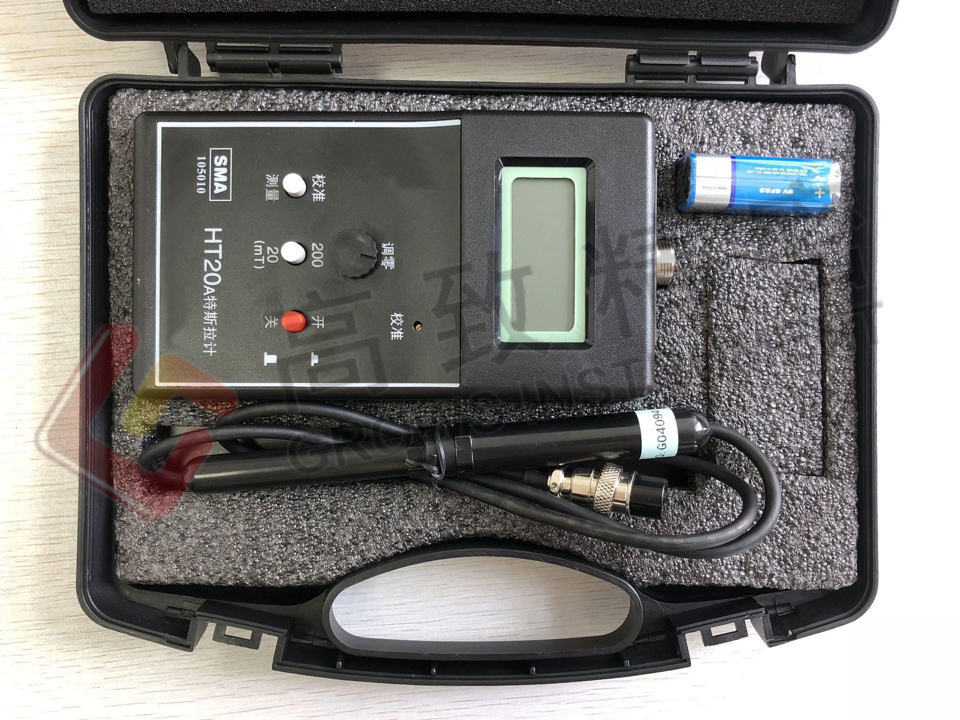 手持式数字高斯计永磁铁表面磁场测试仪磁力特斯拉计ht20a