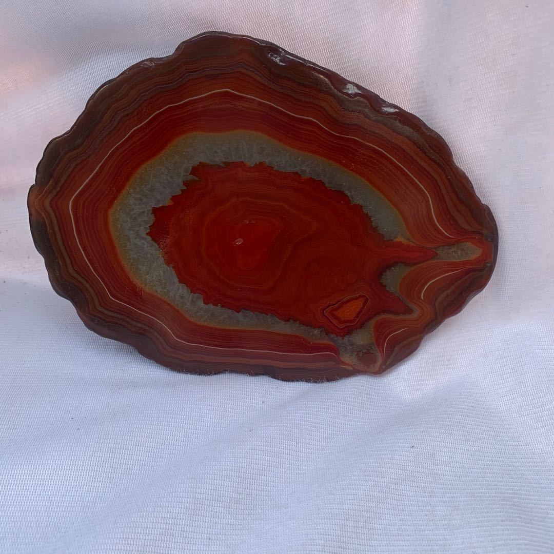 原石切片玛瑙片圆片风景片饰品茶杯垫 玛瑙奇石风景石批发